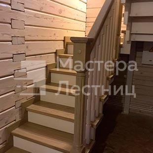Заказать лестницу на ломаном косоуреу под ключ